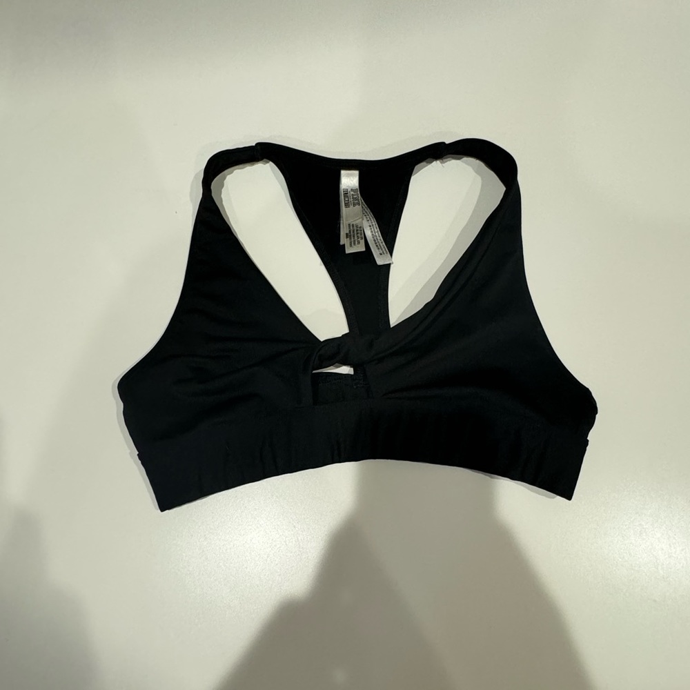Black PINK twist front sports bra